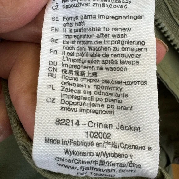 Fjallraven Green Crinan Jacket size XXS - Picture 4 of 6